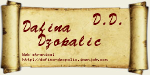 Dafina Džopalić vizit kartica